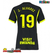 Camisa de Futebol Atletico Madrid Julian Alvarez #19 Equipamento Secundário Mulheres 2026-27 Manga Curta